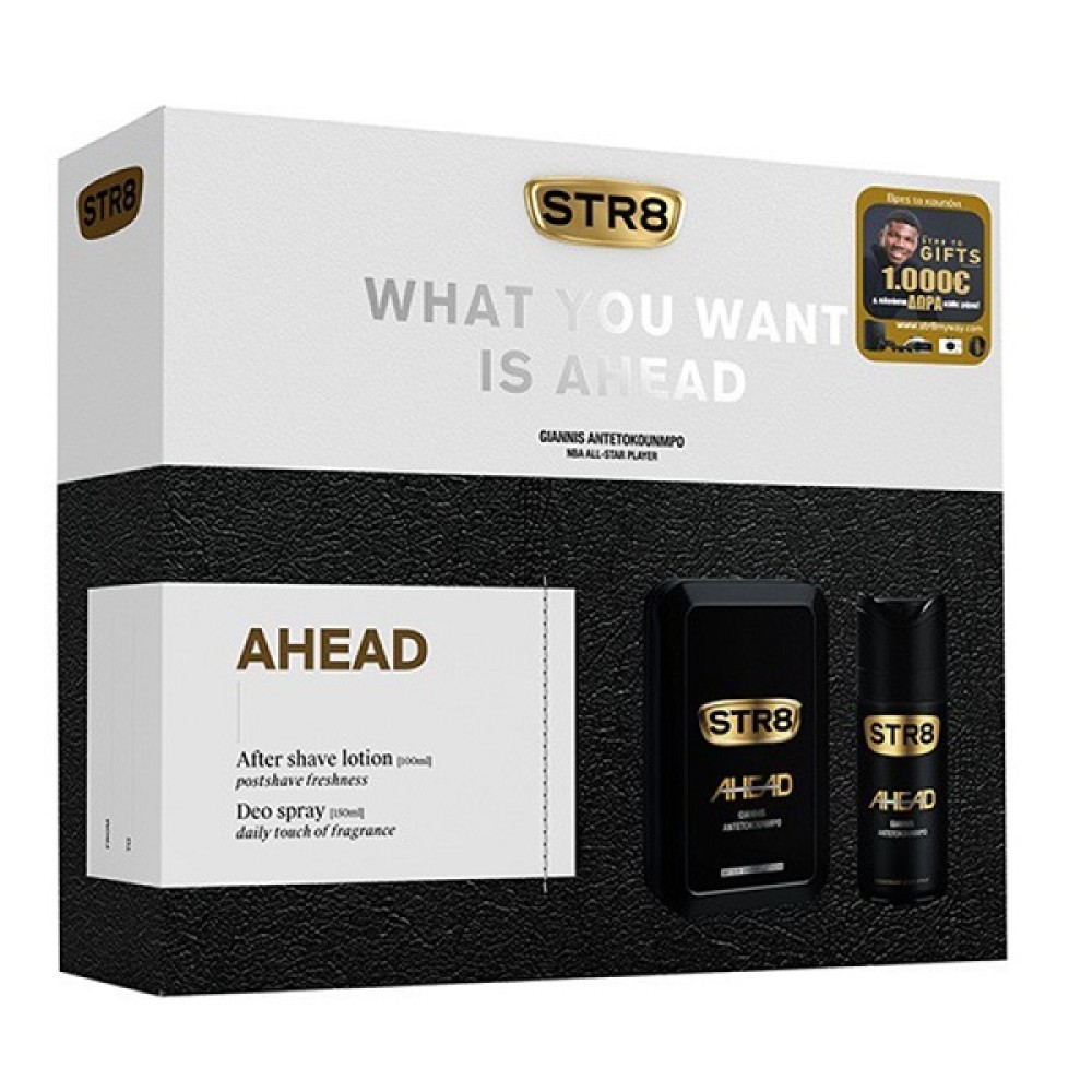 STR8 ΣΕΤ AHEAD AFTER SHAVE 100ml+DEO SPRAY 150ml
