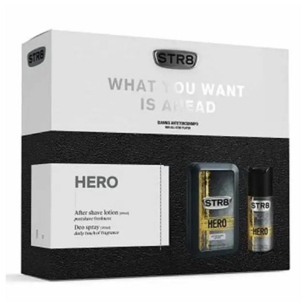 STR8 ΣΕΤ HERO AFTER SHAVE 100ml+DEO SPRAY 150ml