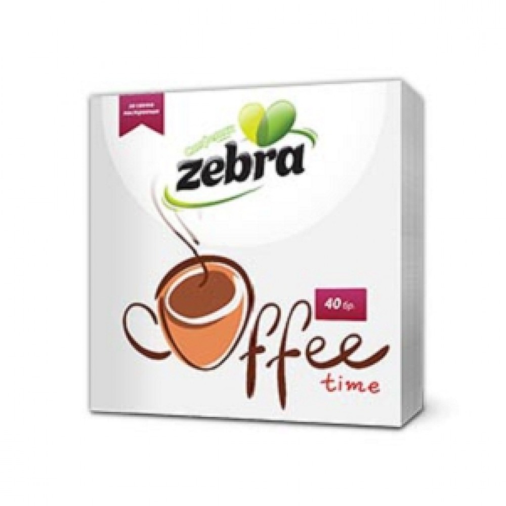 ZEBRA ΧΑΡΤΟΠΕΤΣΕΤΕΣ COFFEE 28x28 (40φ)