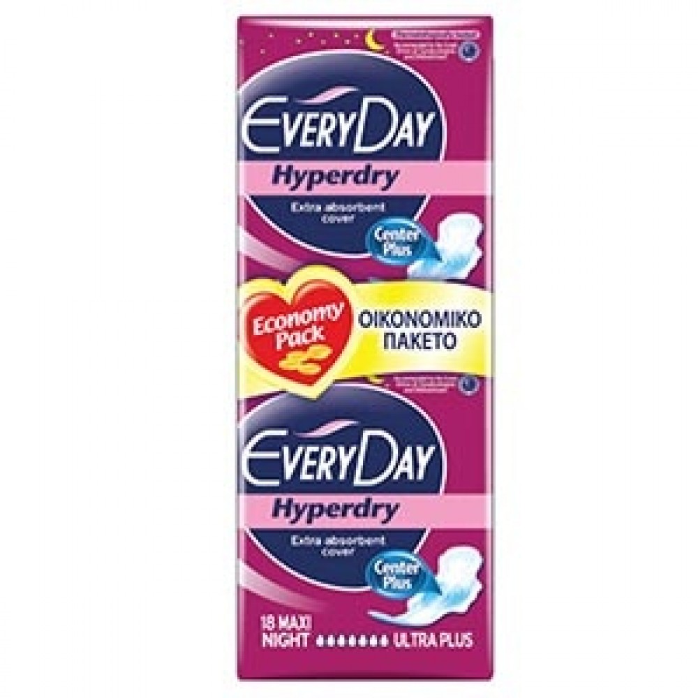 ΣΕΡΒΙΕΤΕΣ EVERYDAY HYPERDRY MAXI NIGHT DUO 18